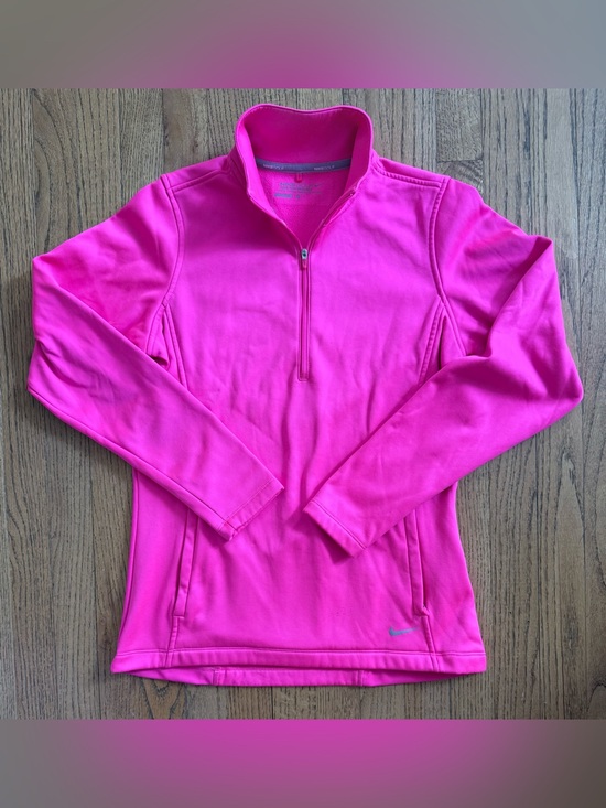 Nike Tops - Nike Golf Tour Performance Hot Pink Quarter Zip Pullover Jacket Women’s M